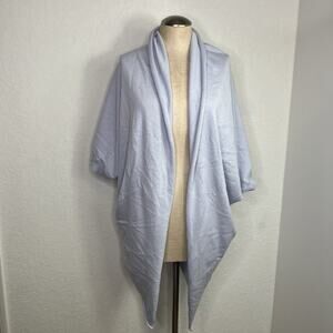 + Beryll Cashmere Blend Light Blue Cardigan Size OS made in USA comfy, cozy